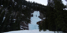Cascada helada, Lago Louise, Parque Nacional Banff