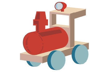 Locomotora de juguete