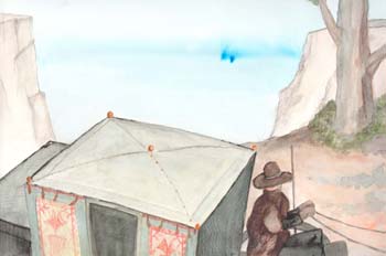 La cabeza de los reyes: Carroza y acantilado