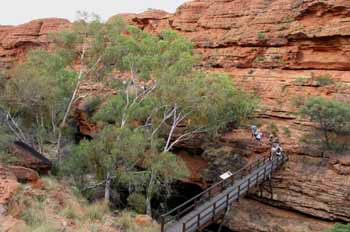 Puente sobre el jardín del Edén, Kings Cannyon, Australia
