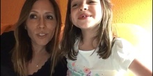Paula (1B) sings "My New Shoes" with her mom