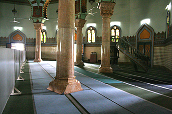 Detalles de interior, Mezquita Al Mashun, Medan, Sumatra, Indone