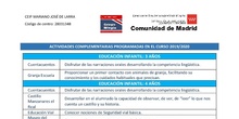 PROGRAMA DE ACTIVIDADES COMPLEMENTARIAS