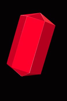 Combinación de prisma y dipirámide hexagonal