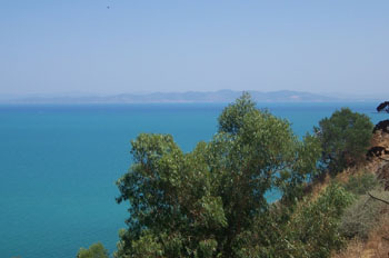 Mar Mediterráneo desde Sidi Bou Said, Túnez