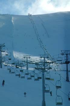 Pista de esquí, Valdesquí, Madrid