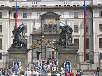 Puerta de Matías en el Castillo de Praga