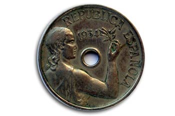Céntimos  Republica Española Cara