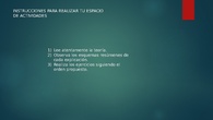 Instrucciones para la situación de aprendizaje