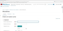 Crear cursos y categorías en el aula virtual