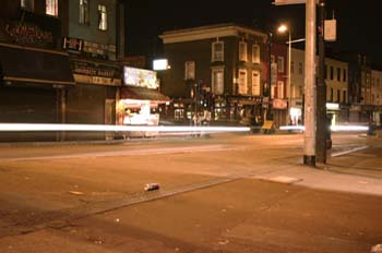 Camden Highway de noche, Londres