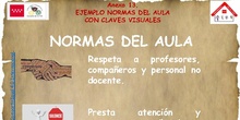 Anexo 13. Normas aula FP con claves visuales