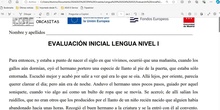 Lengua I Distancia Clase 6 20241010 - Evaluación inicial: Marcelino, pan y vino