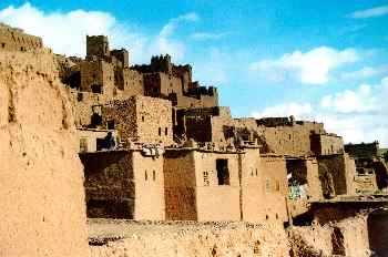 Edificaciones de adobe, Ait Benhaddou, Marruecos