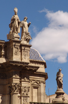 Remate de la fachada, Catedral de Murcia