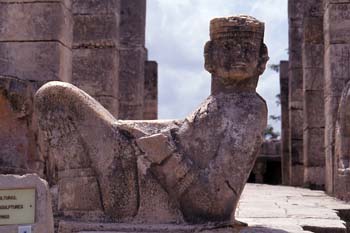 Estatua de Chac-Mool, Chichén Itzá, México
