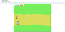 Programa con Scratch un juego basado en el mito de Atalanta e Hipómenes con manzanas y carreras
