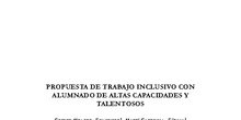 Propuesta Trabajo Inclusivo Altas Capacidades y Talento