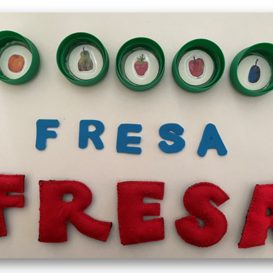 FICHA LA ORUGA GLOTONA. FRESA