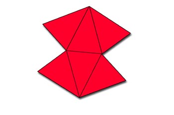 Desarrollo de una dipirámide trigonal