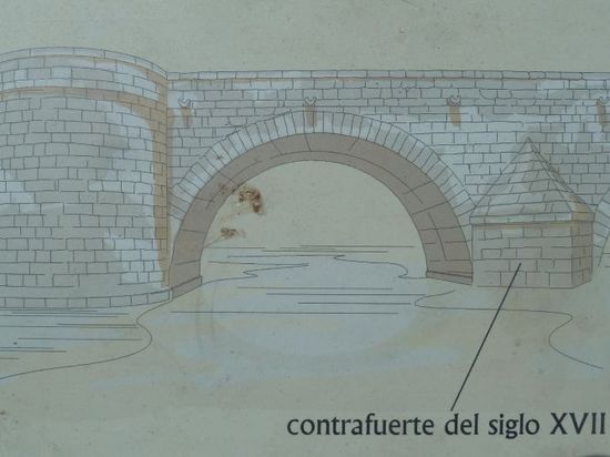 Puente romano de Mérida (esquema)