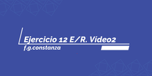 Ejercicio 12. Esquema relacional