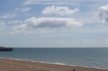 Playa de Southsea con el South Parade Pier, Portsmouth