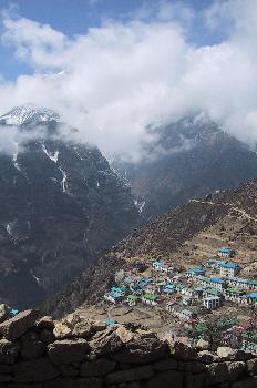 Namche Bazaar, vista de arriba