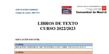 Libros de texto 2002-23