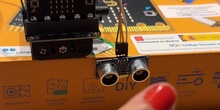 1.microbit-mostrar-lectura-ultrasonidos, Kit Microbit Secundaria CE 4.0