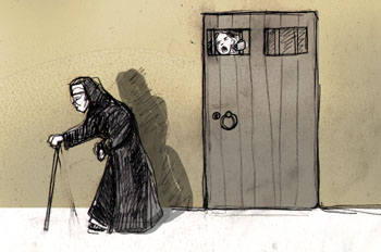 La coja encierra a Mauricia