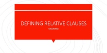 Grammar: relative clauses