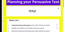 1 ESO 3.4 WRITING ARGUMENTATIVE TEXTS: PLANNING YOUR PERSUASIVE TEXT