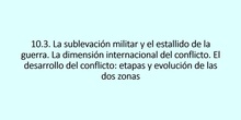 10.3. Sublevación militar y esatllido de la guerra