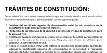 Trámites constitución