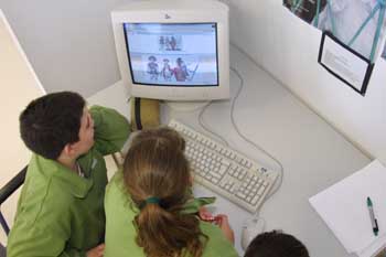 Realizando actividad con el ordenador