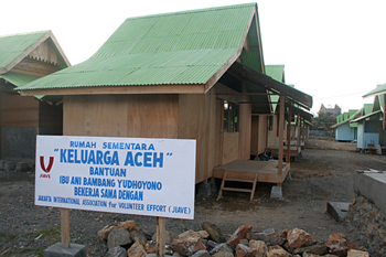 Barracones, Campamento viudas del Tsunami, Sumatra, Indonesia