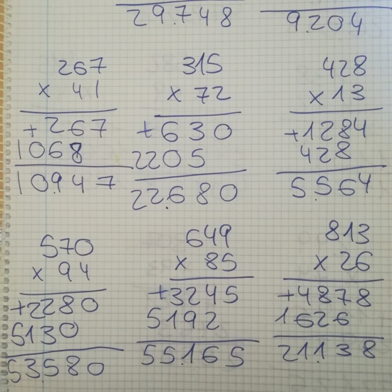 SOLUCIONES MULTIPLICACIONES 25 DE MARZO