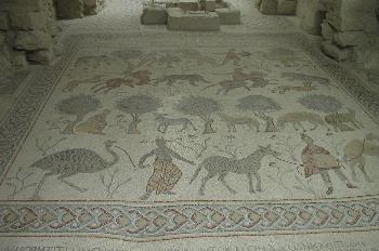 Mosaico del diácono-baptisterio de la basílica del Monte Nebo, J