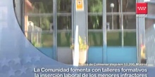 Se fomenta la inserción laboral de los menores infractores con talleres formativos