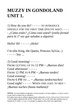 Contenidos de Muzzy - Unit 1