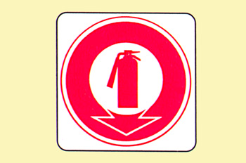 Incendio: extintor circular