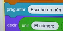 Usa Scratch para comparar números en el repaso de sexo al inicio del curso