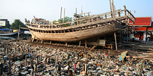 Barco en construcción, Jakarta