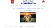 Medidas BAP aula Escuela Infantil