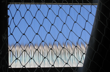 Vista de edificio a través de una ventana de cristal, SAo Paulo,