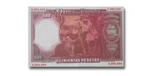 Pesetas, reverso