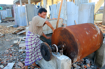 Fábrica de café, Melaboh, Sumatra, Indonesia