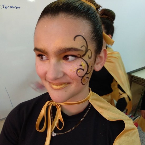 Instantes previos a la actuación de carnaval 2