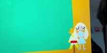 Programa con Scratch Jr, el camino de baldosas amarillas y los personajes del mago de Oz